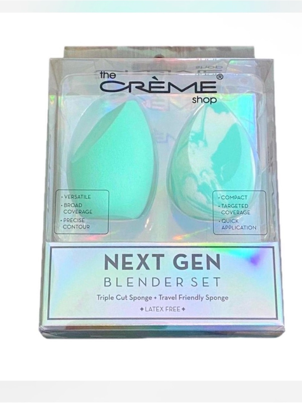 ✨ NIB The Crème Shop Next Gen Blender Set - Mint Green Sponges ✨